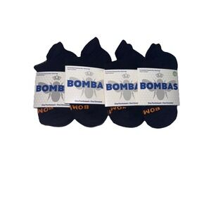 4‎ Pair Bombas Youth Black Ankle Honeycomb Socks Size XS 6778 Kids Shoe Sz 1-3